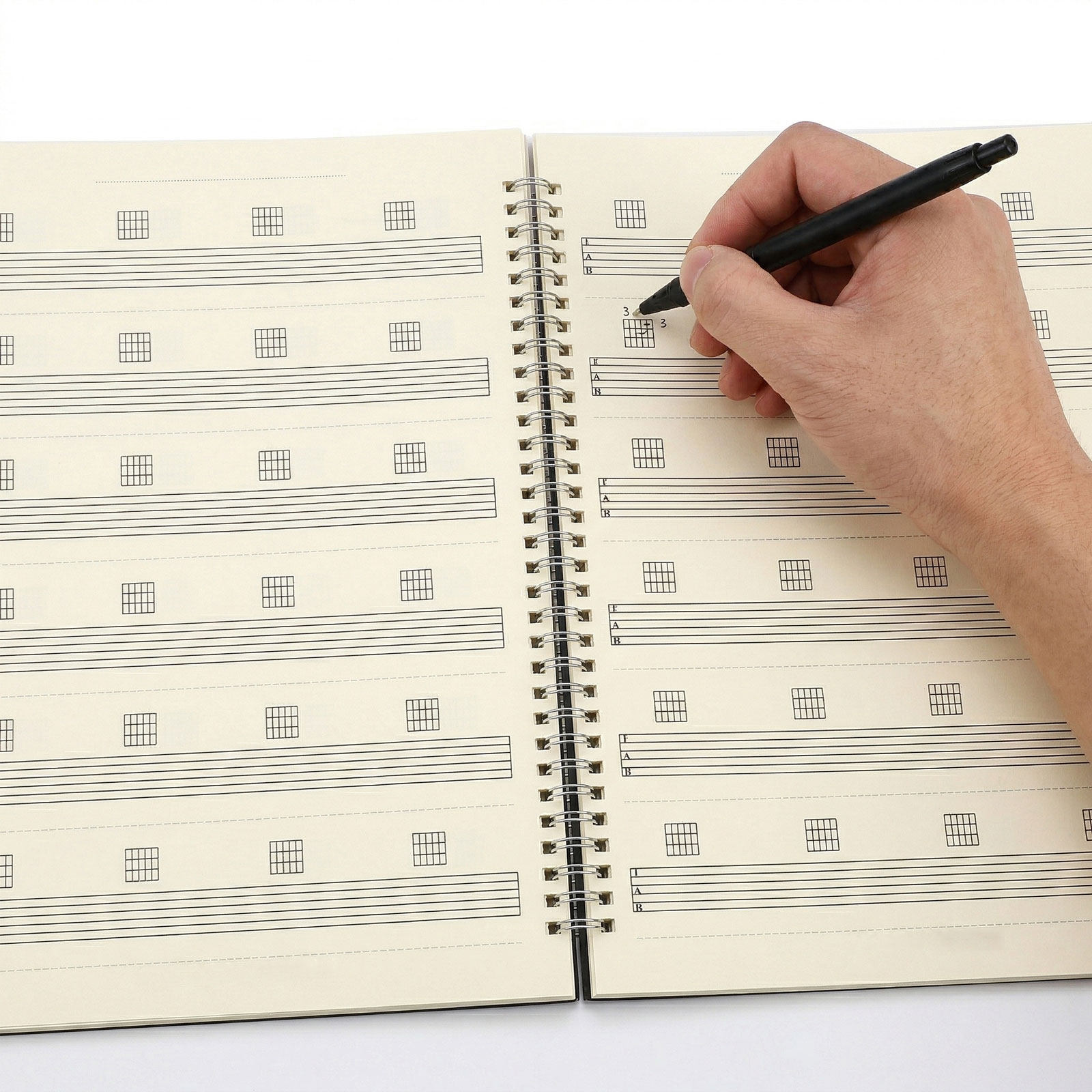 Blank Sheet Music Notebook - 2Pcs Guitar Tab Manuscript Notebook 6