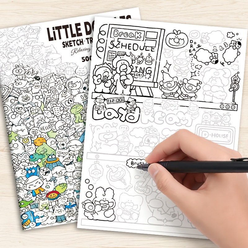 Stress-Relief Doodles Coloring - огляд і ціна Adult Coloring Book Stress Relief
