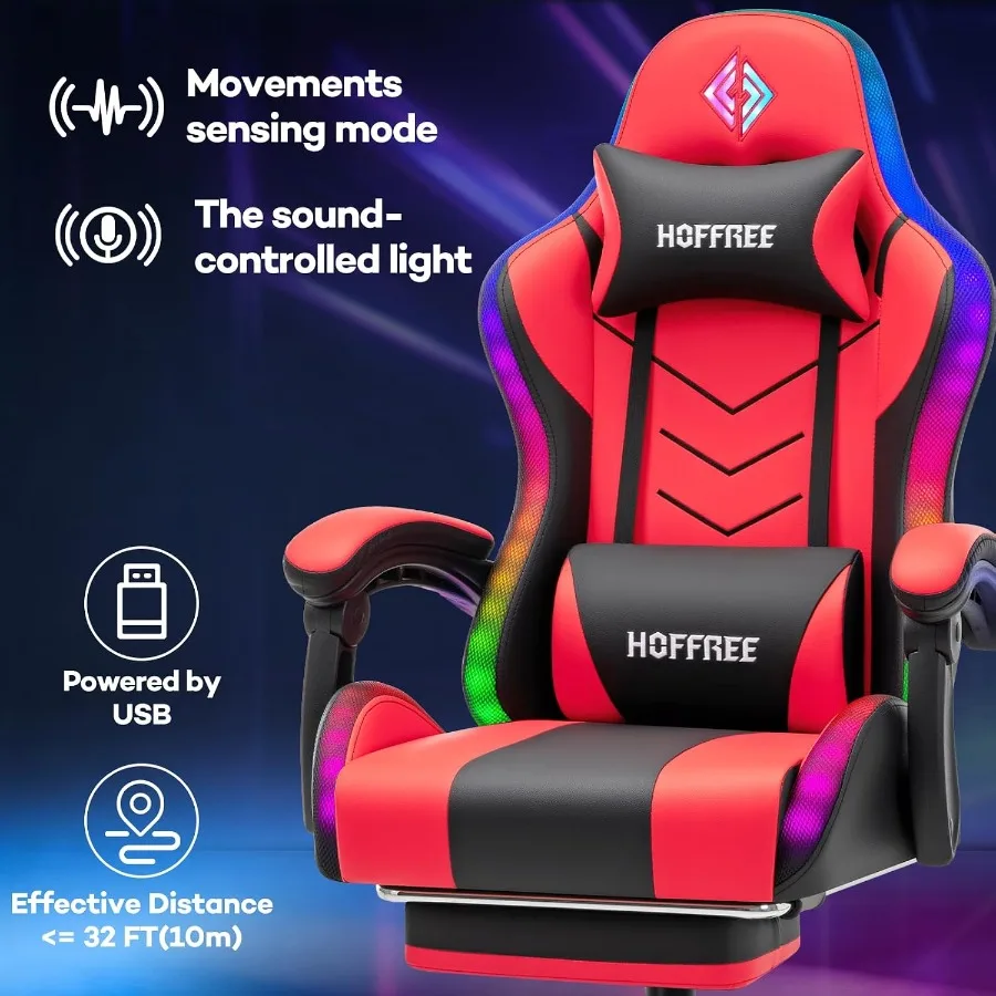 RGB Gaming Chair with Speakers - огляд і ціна Music