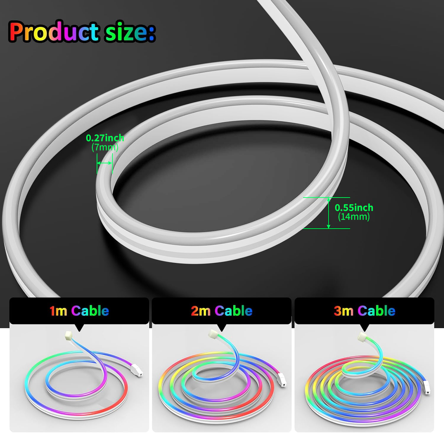 USB DC5V RGBIC Flexible Neon S - огляд і ціна Music