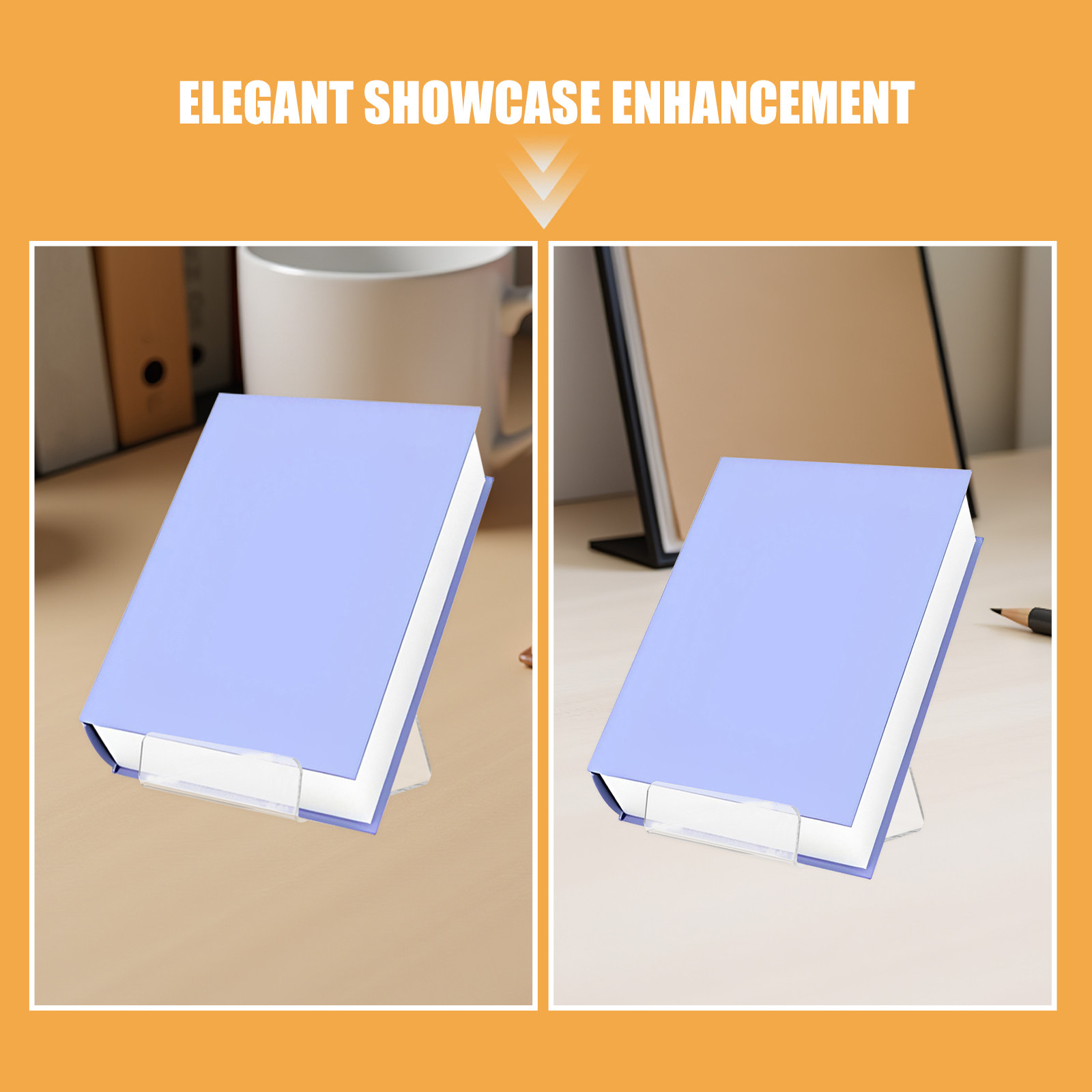 6 Pcs Acrylic Book Display Rac - огляд і ціна Clear Acrylic Book Stand Holder