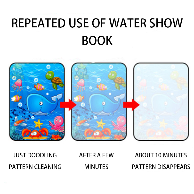 1pcs Magical Book Water Drawin - огляд і ціна Reusable Water Magic Coloring Book