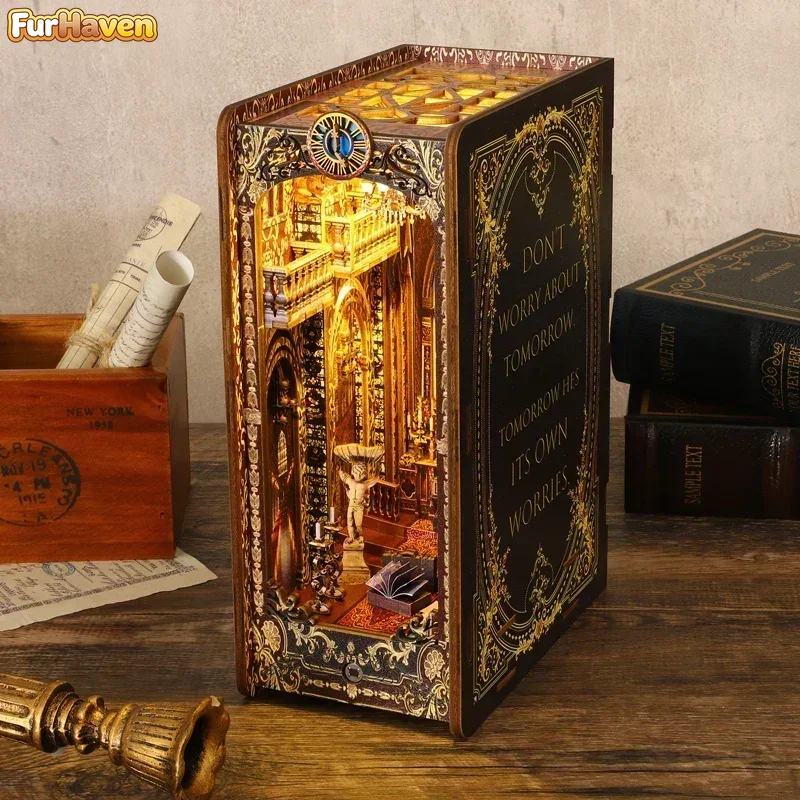 DIY Wooden Book Nook Shelf Ins - огляд і ціна Diy Wooden Book Nook Kit Shelf Insert