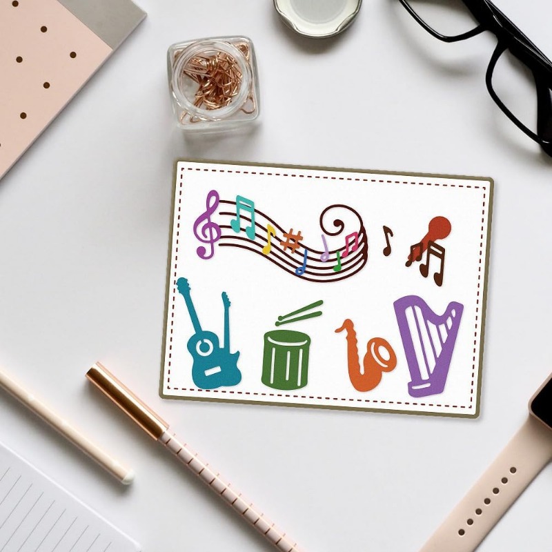 2pcs 27 Styles Musical Note Cu - огляд і ціна Blank Sheet Music Notebook