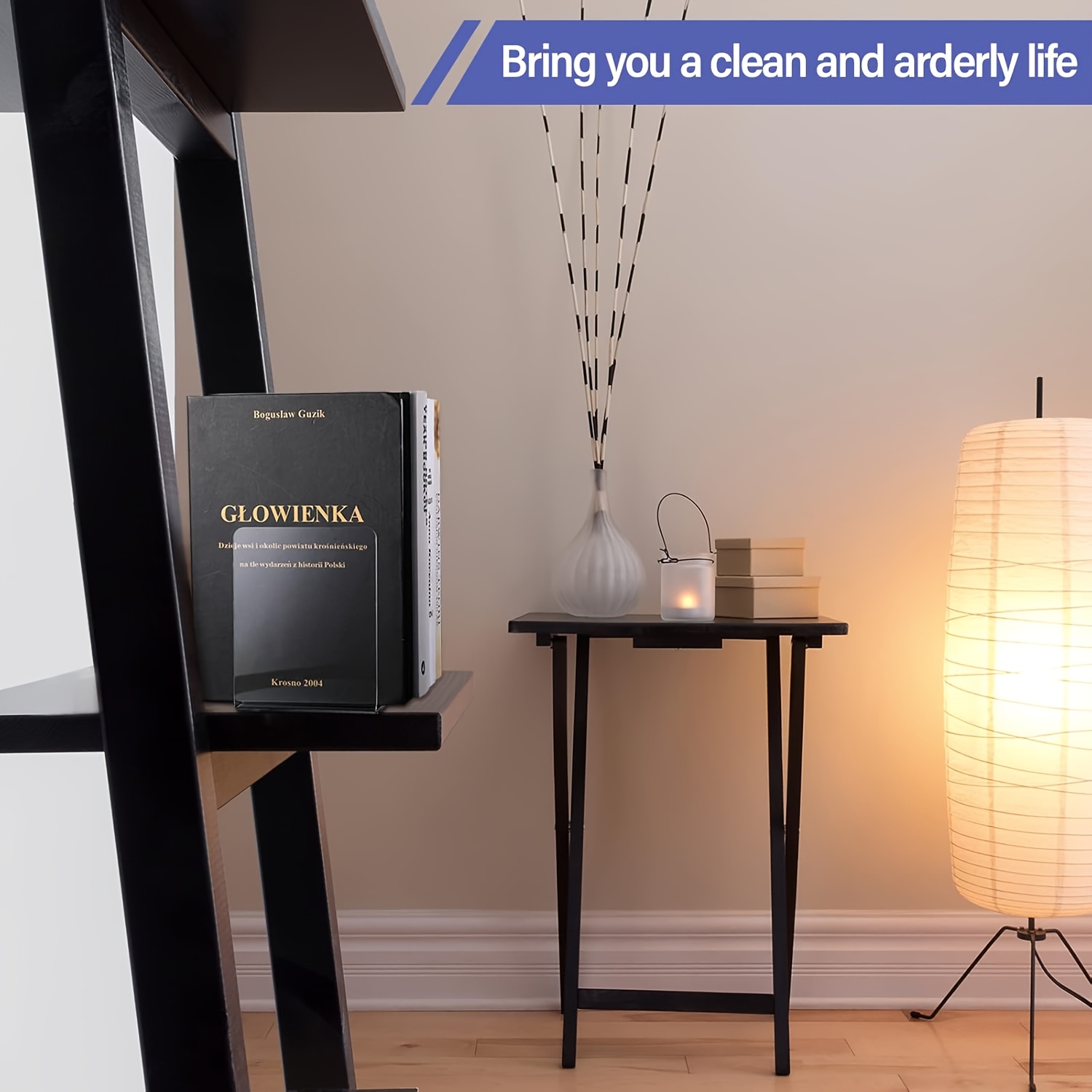8pcs Clear Acrylic Bookends, L - огляд і ціна Clear Acrylic Book Stand Holder