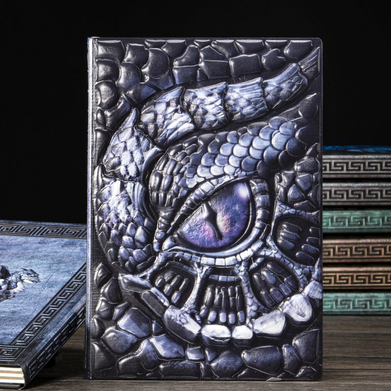 A5 3D Embossed Dragon Eye Note - огляд і ціна Vintage Leather Journal Notebook