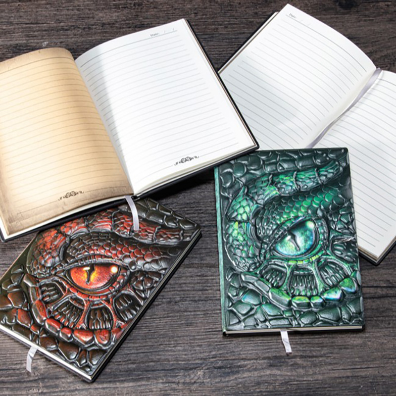 A5 3D Embossed Dragon Eye Note - огляд і ціна Vintage Leather Journal Notebook